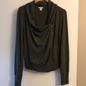 Caslon Side Zip Sweater Jacket Nordstrom Large